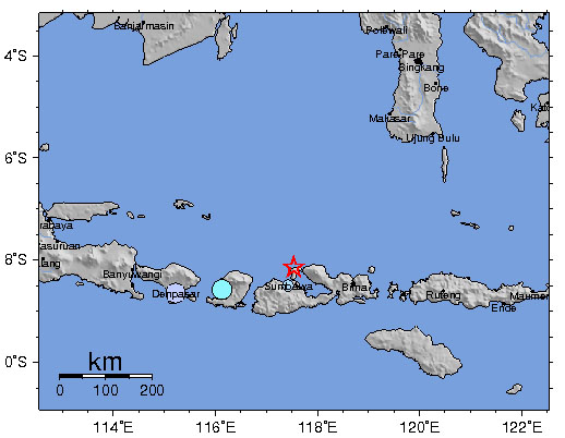 Tiga Gempabumi Guncang Provinsi NTB Hari Ini